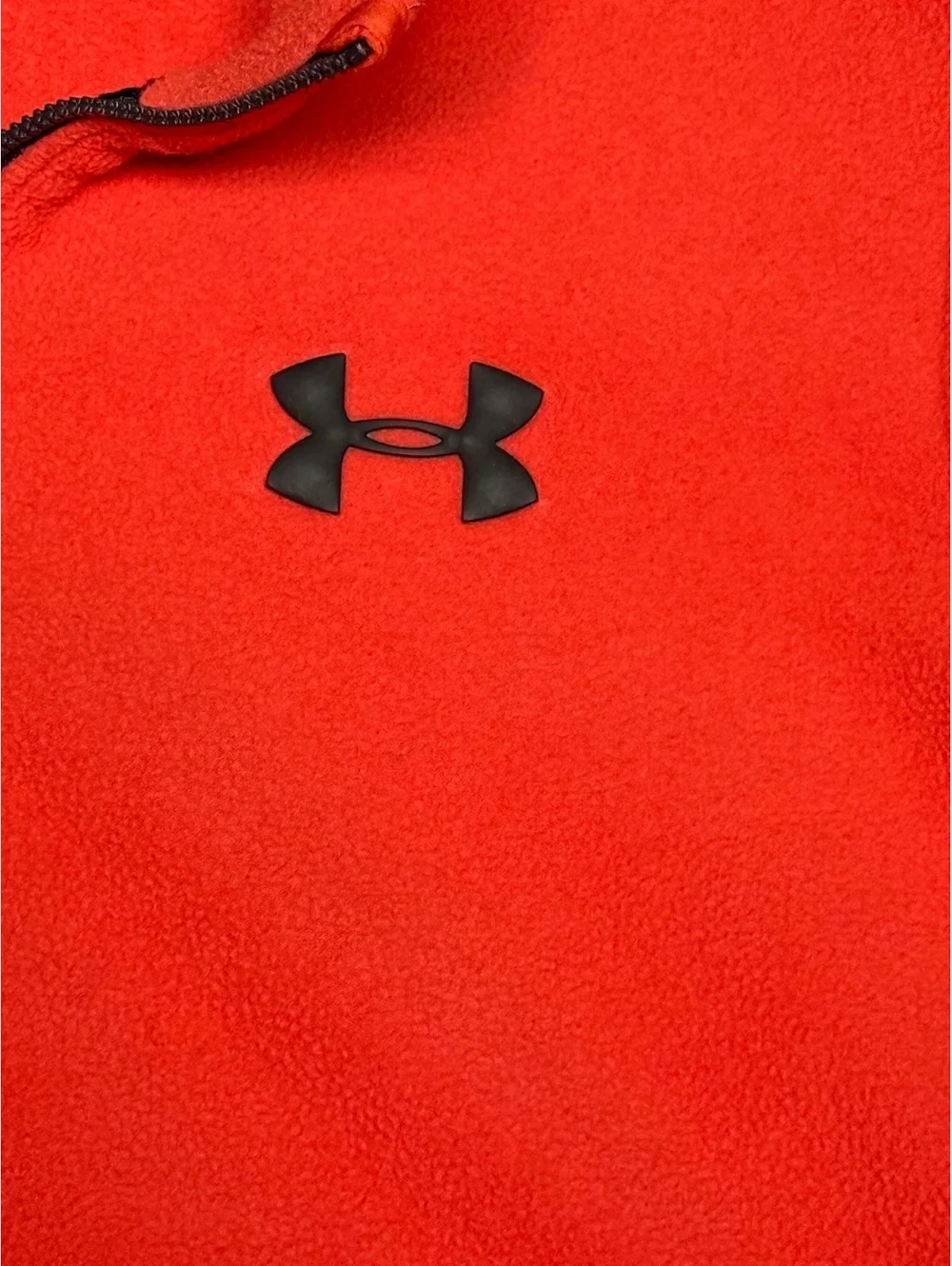 Under Armour Men's ColdGear Loose Fit Red Half-Zip Fleece